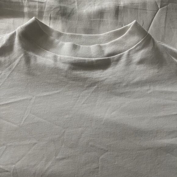 St. John Pre Fall 2022 White Short Sleeve T Shirt Dress 100% Cotton Medium/Large - Picture 4 of 9